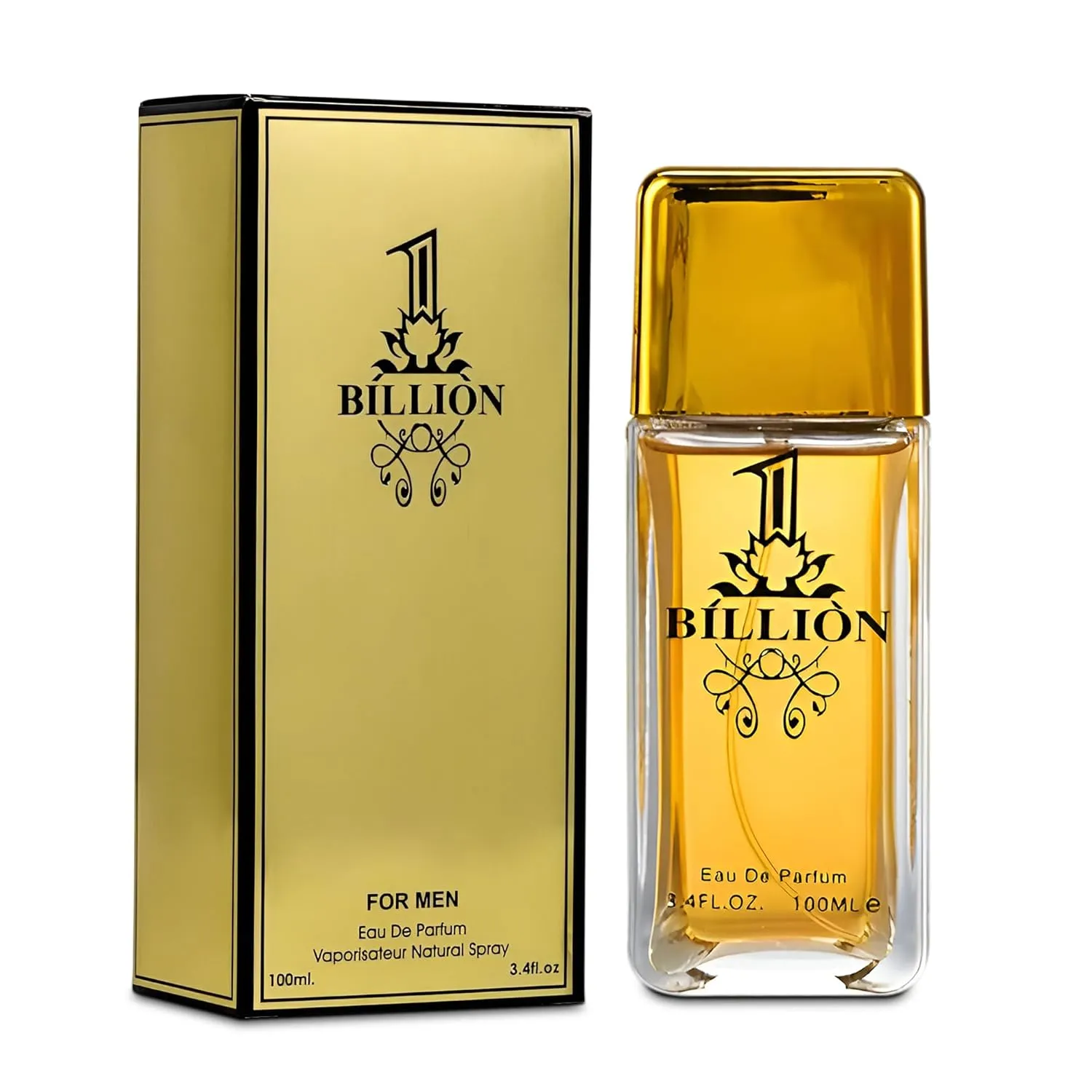 1 Billion&Vintage Heroes Red Combo Men's Cologne- Eau De Toilette Spray Perfume, Fragrance For Men- Daywear, Casual Daily Cologne Set 3.4 Oz Bottle- Ideal EDT Beauty Gift for Birthday, Anniversary