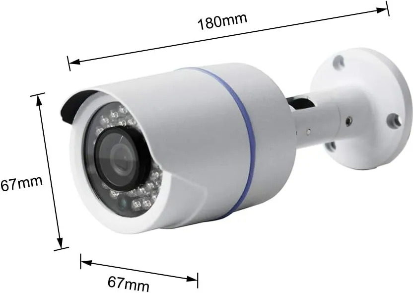 1 Pack Analog HD 1080p Wired Bullet Camera (White, Camera Only, Compatible with Night Owl DVRs)