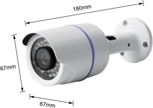 1 Pack Analog HD 1080p Wired Bullet Camera (White, Camera Only, Compatible with Night Owl DVRs)