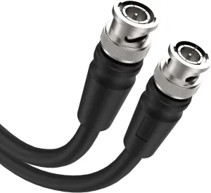 100 ft SDI Video Cable, 4K@60Hz, Supports 12G/6G/3G/HD-SDI, 75ohm BNC, Perfect for Blackmagic SDI Converter & Video Security Camera