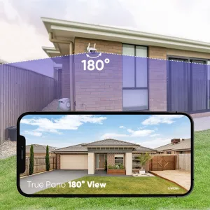 180° Ultra Wide Angle 4MP Outdoor Security Camera