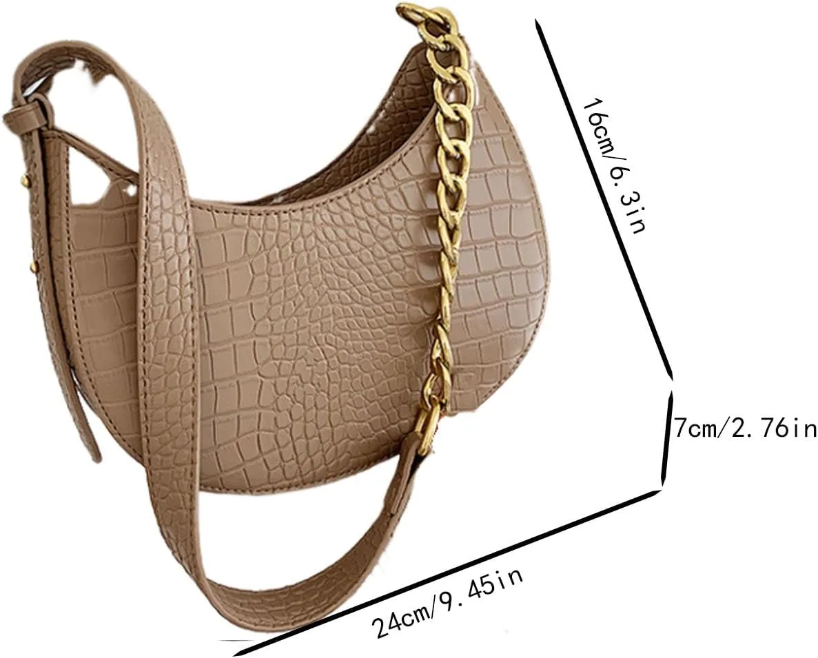 1pcs Shoulder Bag Retro Classic Purse Clutch Shoulder Tote Hand Bag with Zipper Closure for Women (coffee)