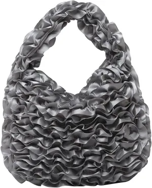 2025 Women's Petal Tote Bag Shoulder Handbag Summer Lightweight Beach Hobo Bag Underarm Purse Large Y2k Petal Handbag