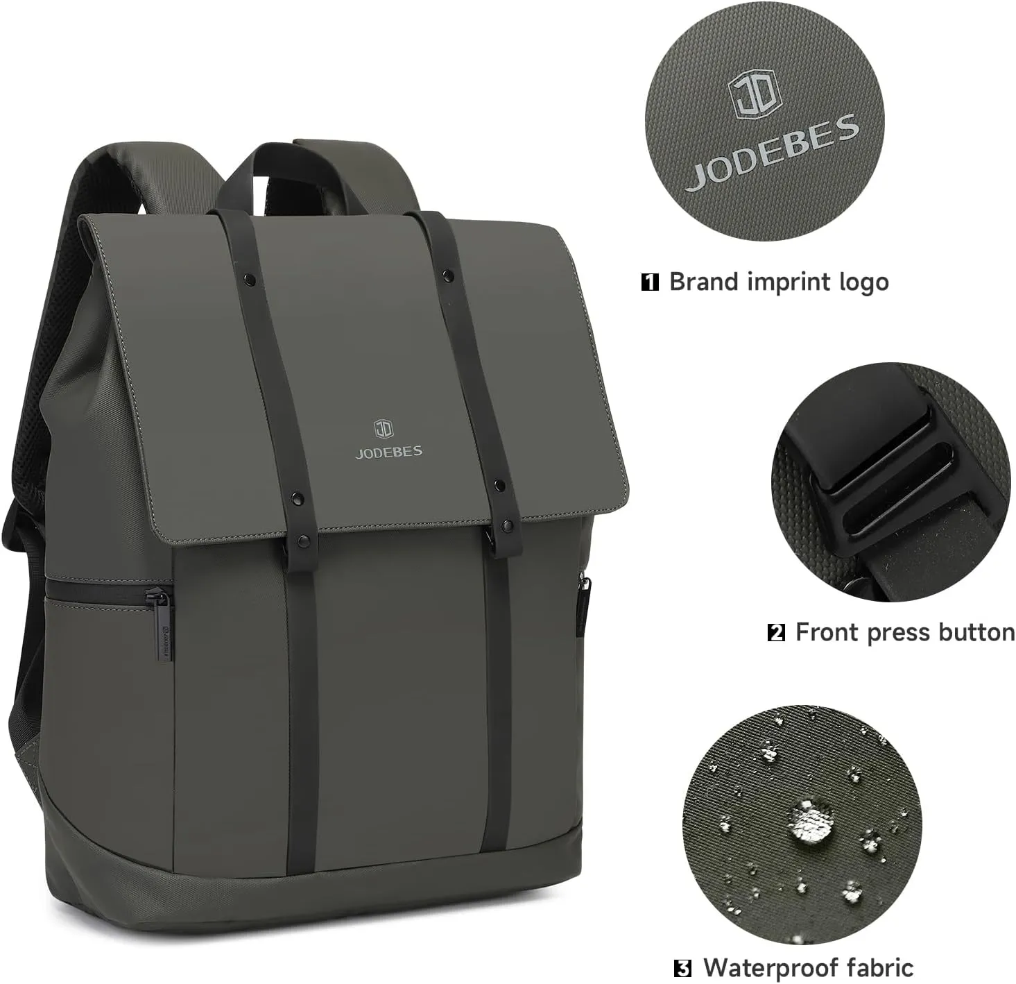22L Travel Backpack Business Anti-Theft Slim & Sturdy Water-Resistant College Computer Extra File Folder Men & Women File 17.3 Inch Notebook (Green)