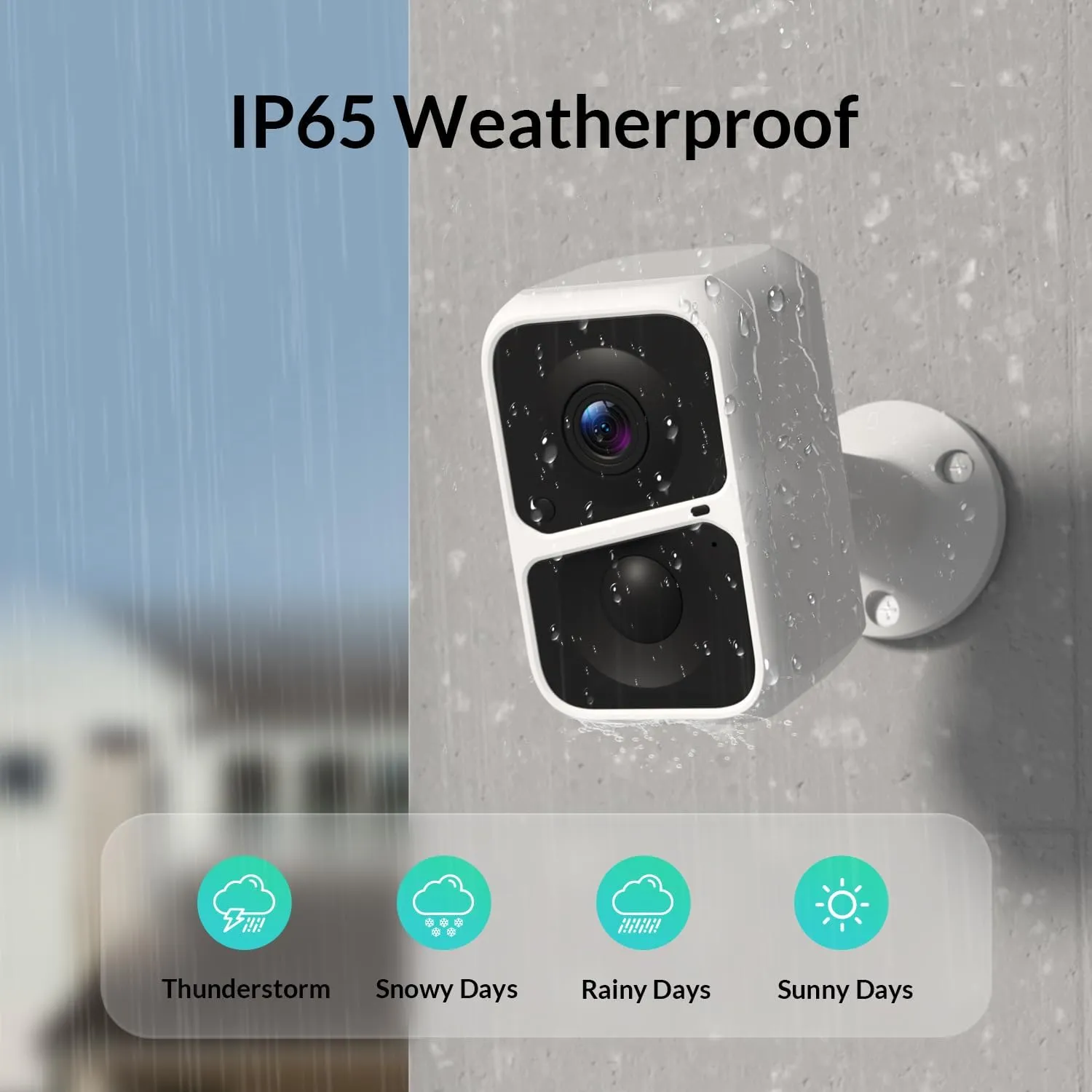2K Wireless Battery-Powered Security Camera, Outdoor/Indoor with AI Motion Detection, Full Color Night Vision, 2-Way Audio, Spotlight & Siren, IP65 Weatherproof, SD/Cloud Storage(32G Card Included)