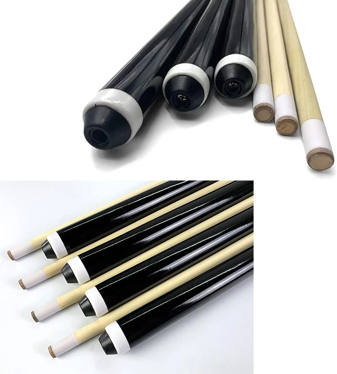 36 Inch/48 Inch/58 Inch Pool Cue Stick Billiard Cue Stick, Hardwood Pool Stick with Different Size/Quantity for Kids Youth Adults, House Bar Pool Sticks for Pool Table