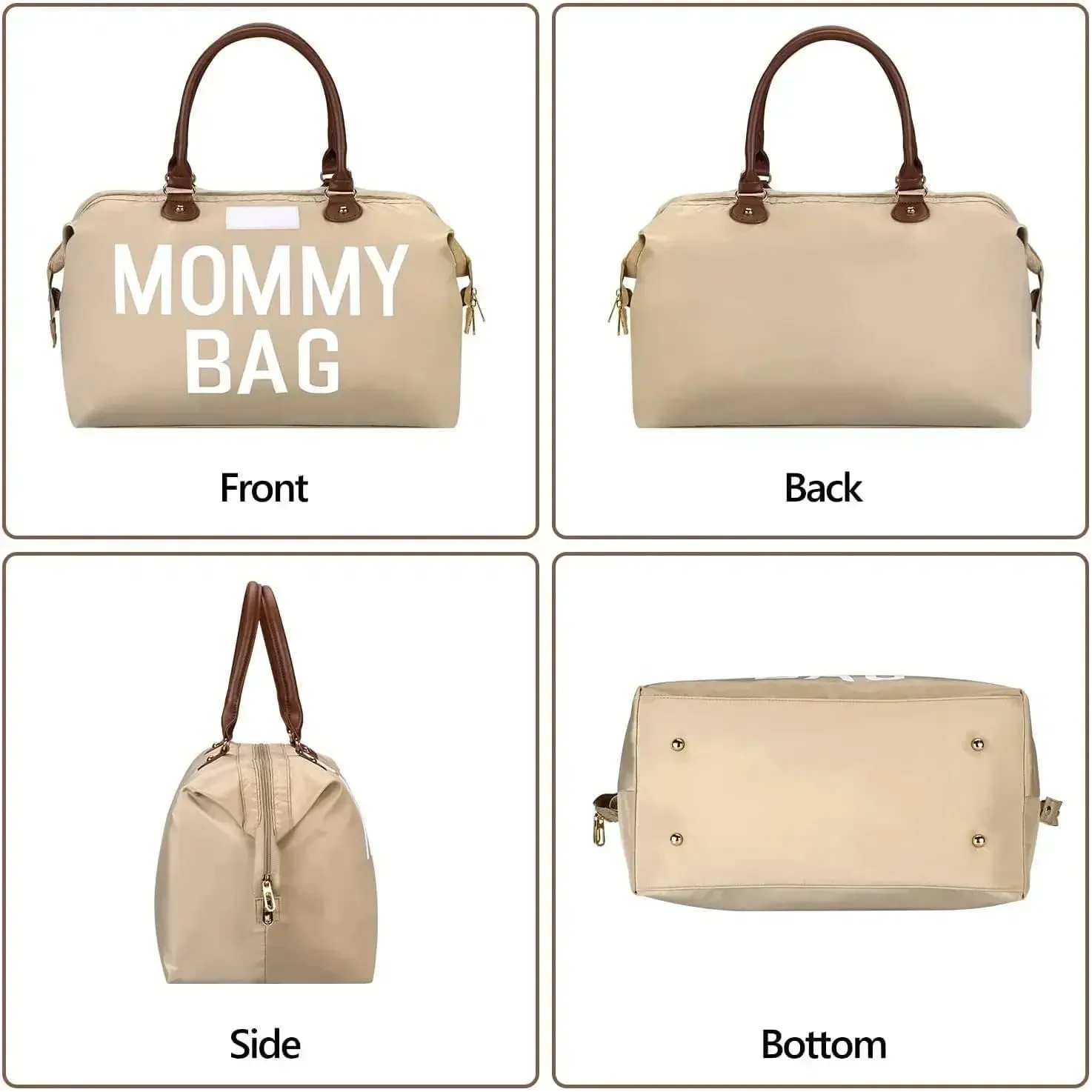 3pcs/set Mom Bag Large Capacity Tote Diaper Bag Handbag Baby Nappy Bag Maternity Bags