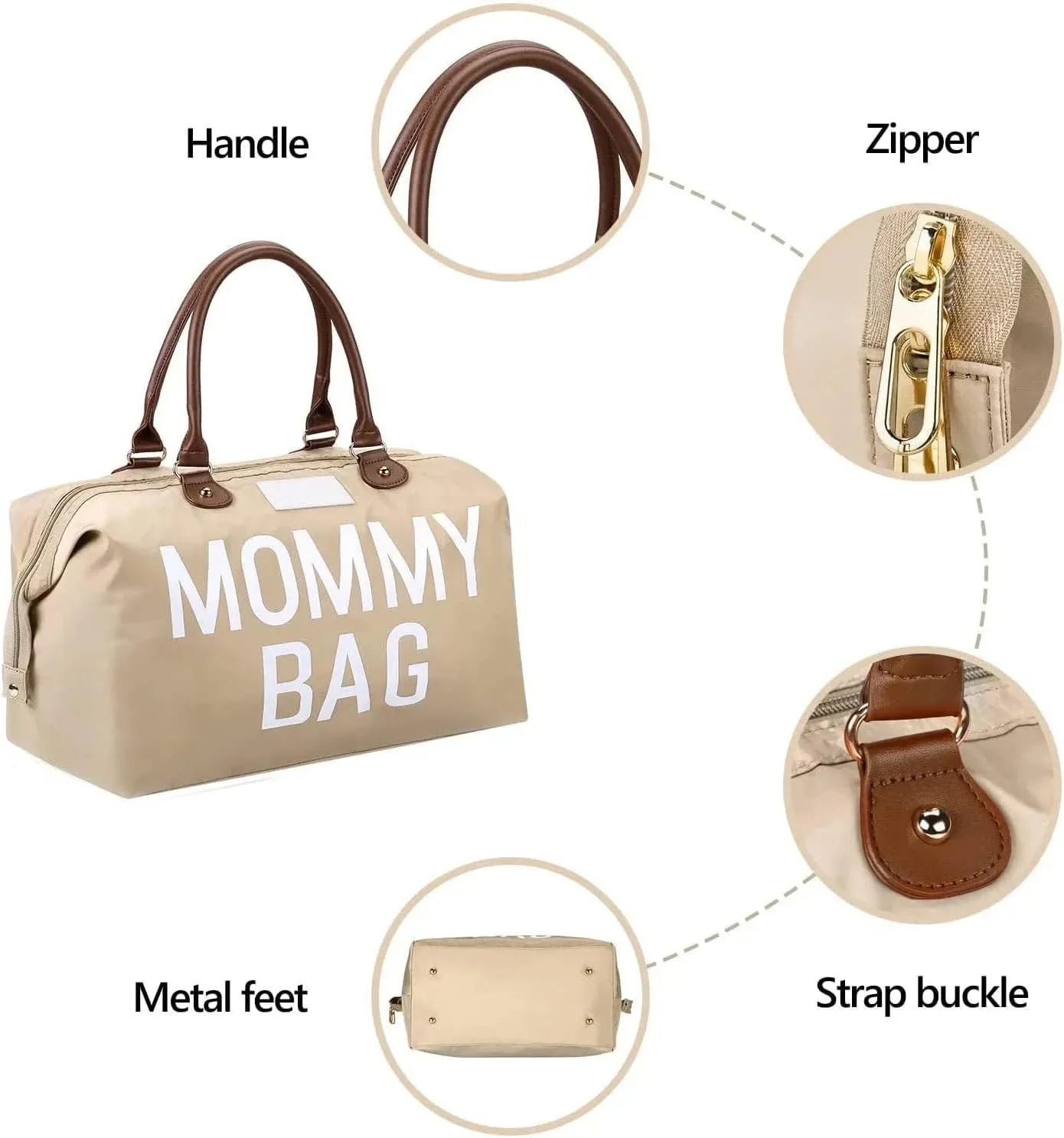 3pcs/set Mom Bag Large Capacity Tote Diaper Bag Handbag Baby Nappy Bag Maternity Bags