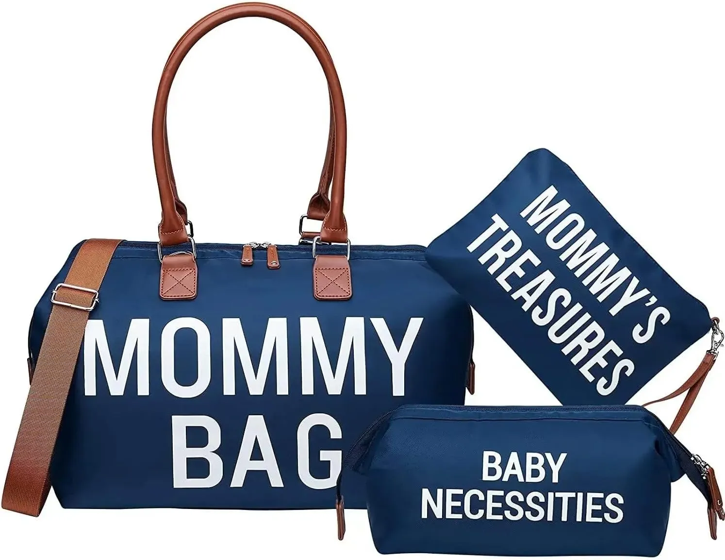 3pcs/set Mom Bag Large Capacity Tote Diaper Bag Handbag Baby Nappy Bag Maternity Bags