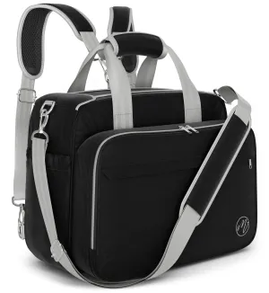 4 in 1 Convertible Diaper Bag Tote For Baby Boys and Girls - Converts Into Diaper Backpack, Baby Tote, Stroller Bag and Crossbody Diaper Bag - Black Baby Travel Bag - Gift for Mom