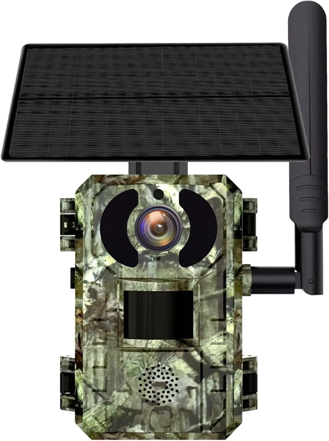 4G Solar Trail Camera with 1080P Hd, Infrared Night Vision, Camouflage Design for Wildlife