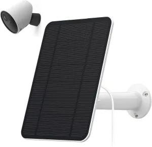 4W Solar Panel Compatible with SimpliSafe Outdoor Camera, Includes Secure Wall Mount, IP65 Weatherproof,13.1ft Power Cable (1)