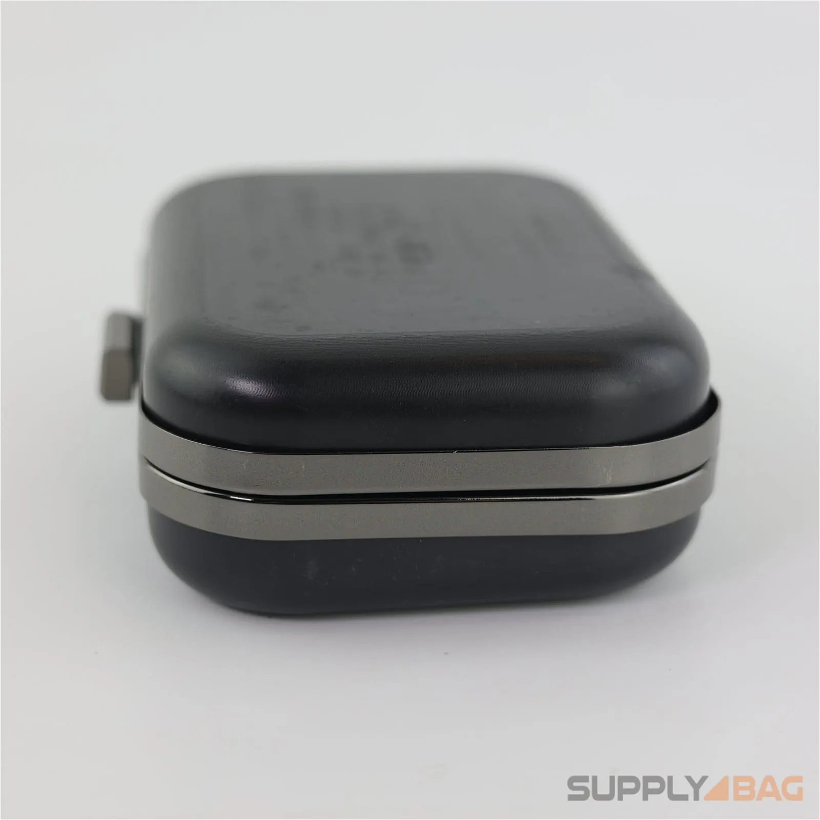 6 x 4.5 inch - Gunmetal Clamshell Clutch Frame with Covers