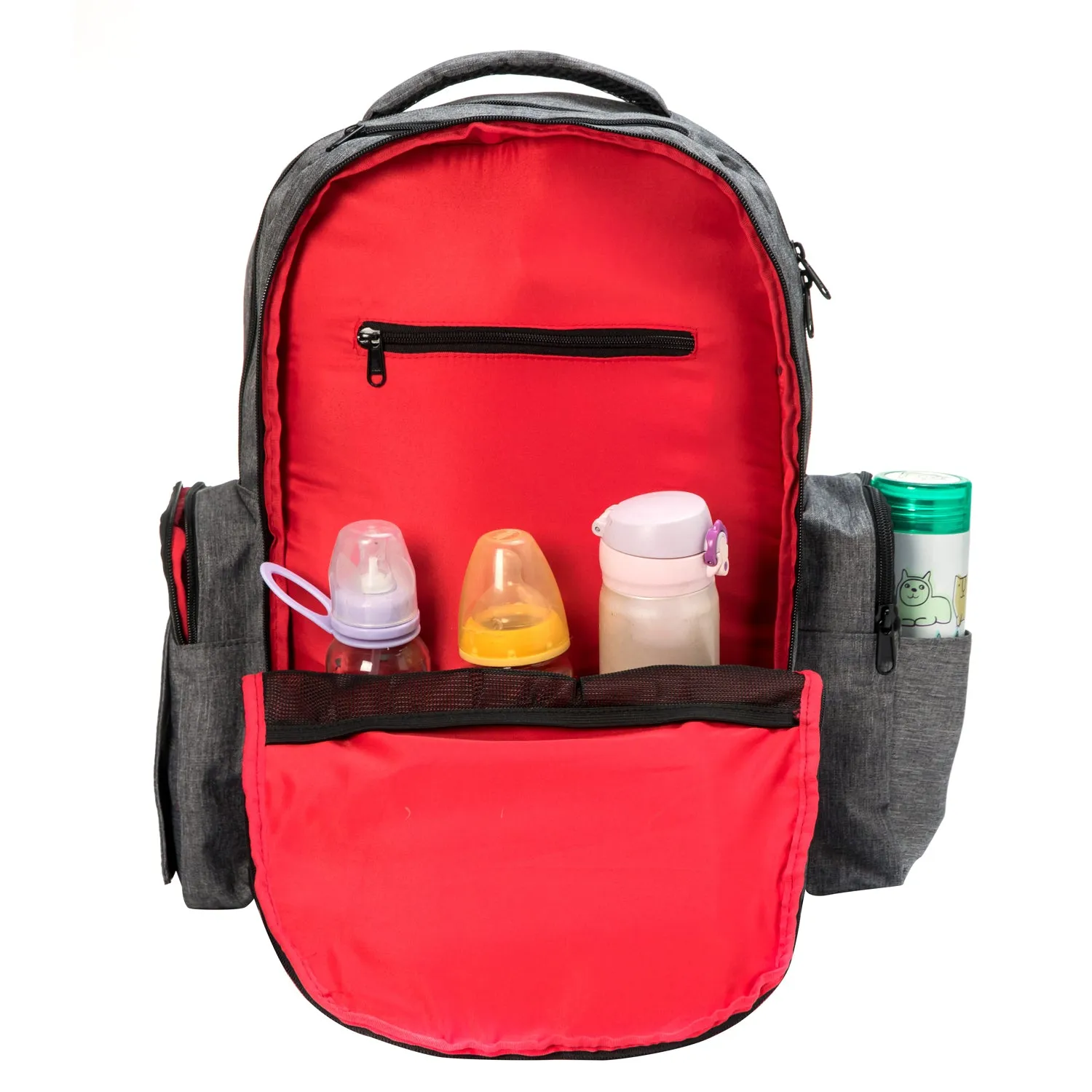 8 PACKS | $31.24 PER PACK ||    Wholesale Case Lot: 8 pcs Diaper Tote Baby Nappy Messenger Bag Travel Purse For Mom & Dad w/Stroller Straps & Changing Pad