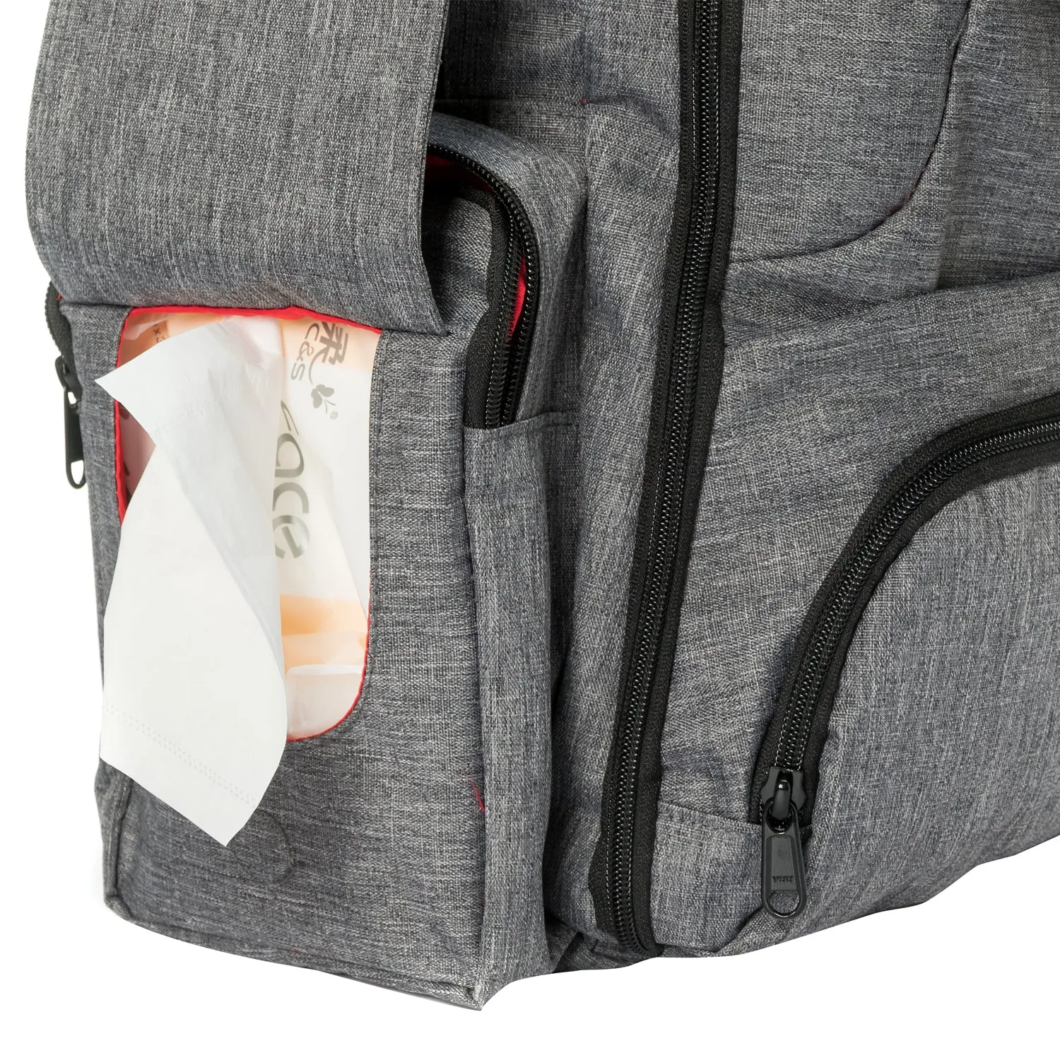 8 PACKS | $31.24 PER PACK ||    Wholesale Case Lot: 8 pcs Diaper Tote Baby Nappy Messenger Bag Travel Purse For Mom & Dad w/Stroller Straps & Changing Pad