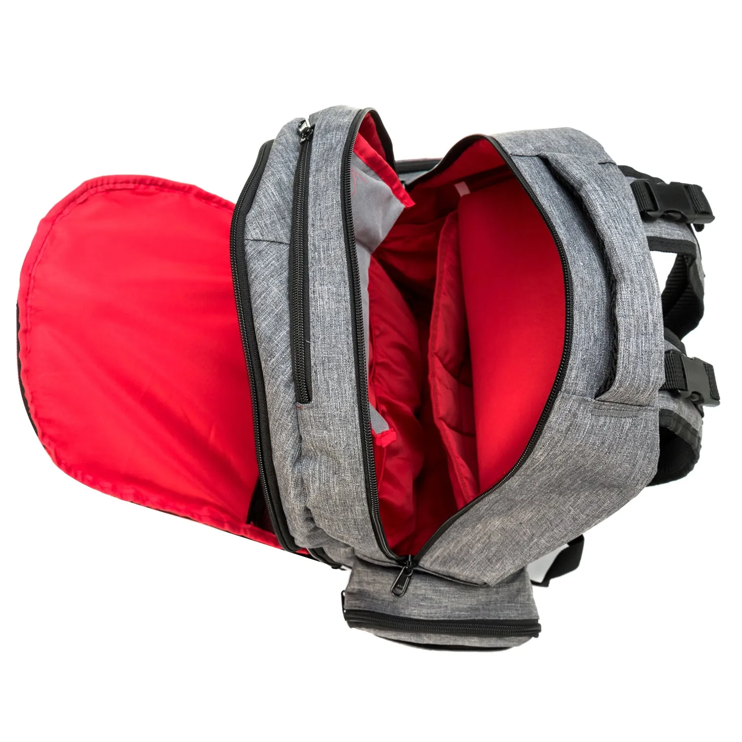 8 PACKS | $31.24 PER PACK ||    Wholesale Case Lot: 8 pcs Diaper Tote Baby Nappy Messenger Bag Travel Purse For Mom & Dad w/Stroller Straps & Changing Pad