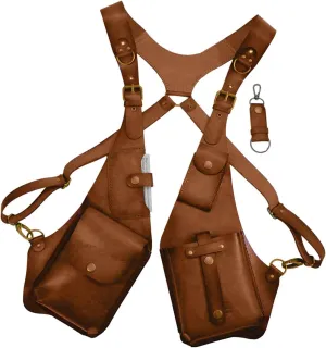 Adjustable PU Leather Shoulder Holster Bag, Men Anti-Theft Underarm Strap Wallet Pocket, Phone Shoulder Holster Bag