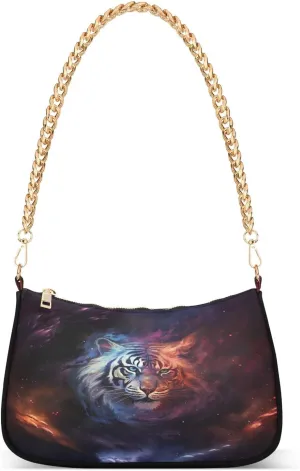 ALAZA Galaxy Nebula Space Tiger Women's Handbags Tote Crossbody Bag Purse Ladies Shoulder Bag Hobo Handbag