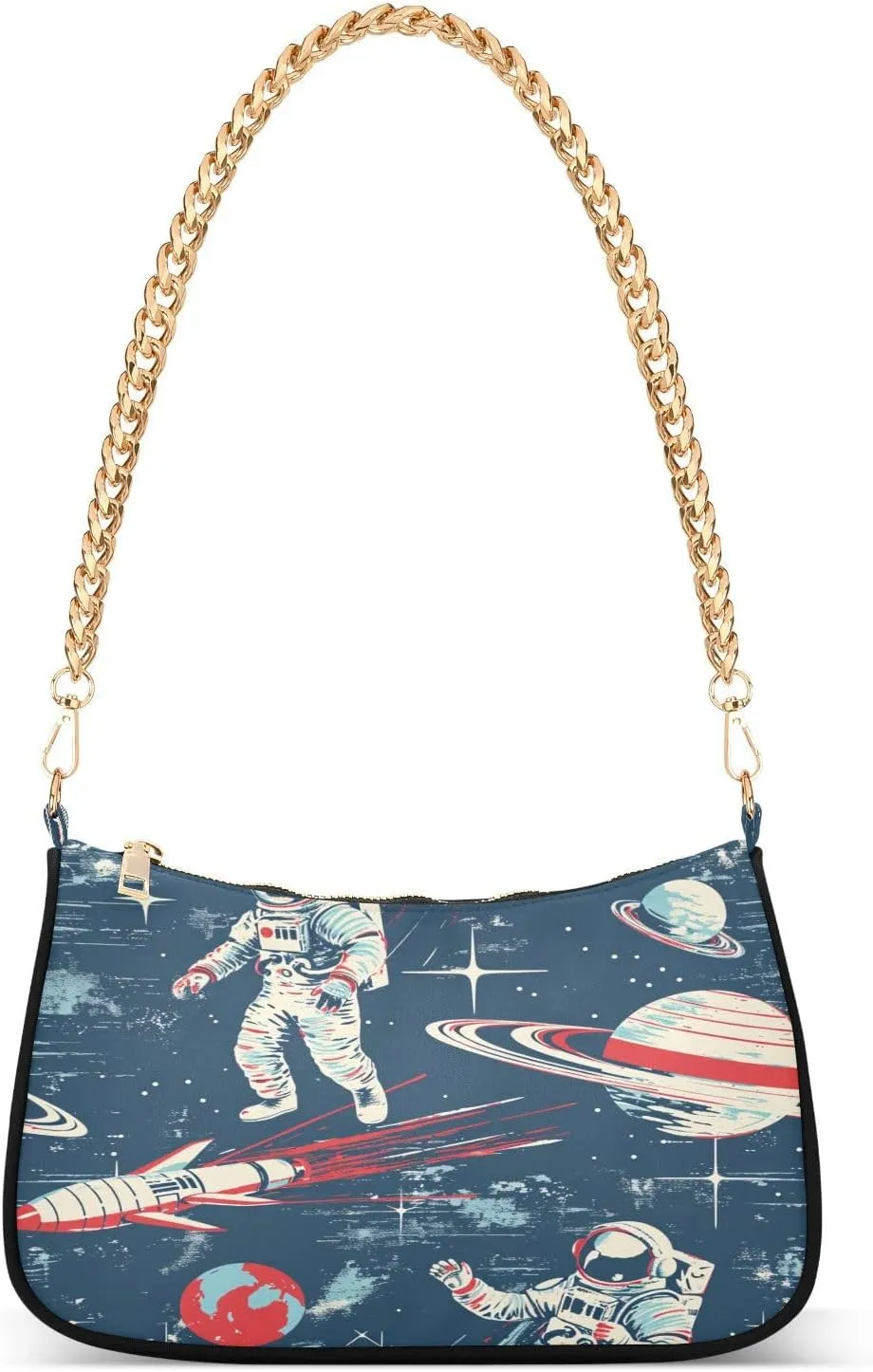 ALAZA Painting Astronaut Planet Women's Handbags Tote Crossbody Bag Purse Ladies Shoulder Bag Hobo Handbag