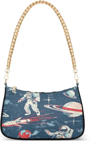 ALAZA Painting Astronaut Planet Women's Handbags Tote Crossbody Bag Purse Ladies Shoulder Bag Hobo Handbag