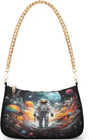 ALAZA Planet Astronaut Space Women's Handbags Tote Crossbody Bag Purse Ladies Shoulder Bag Hobo Handbag