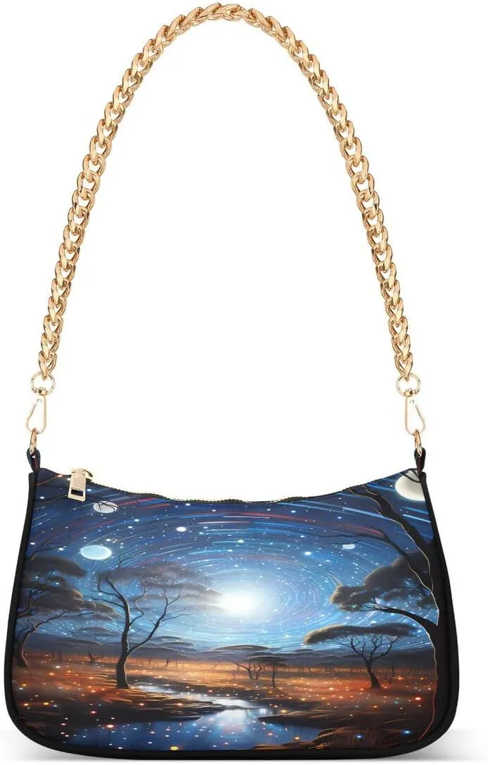 ALAZA Starry Night Galaxy Nebula Landscape Women's Handbags Tote Crossbody Bag Purse Ladies Shoulder Bag Hobo Handbag