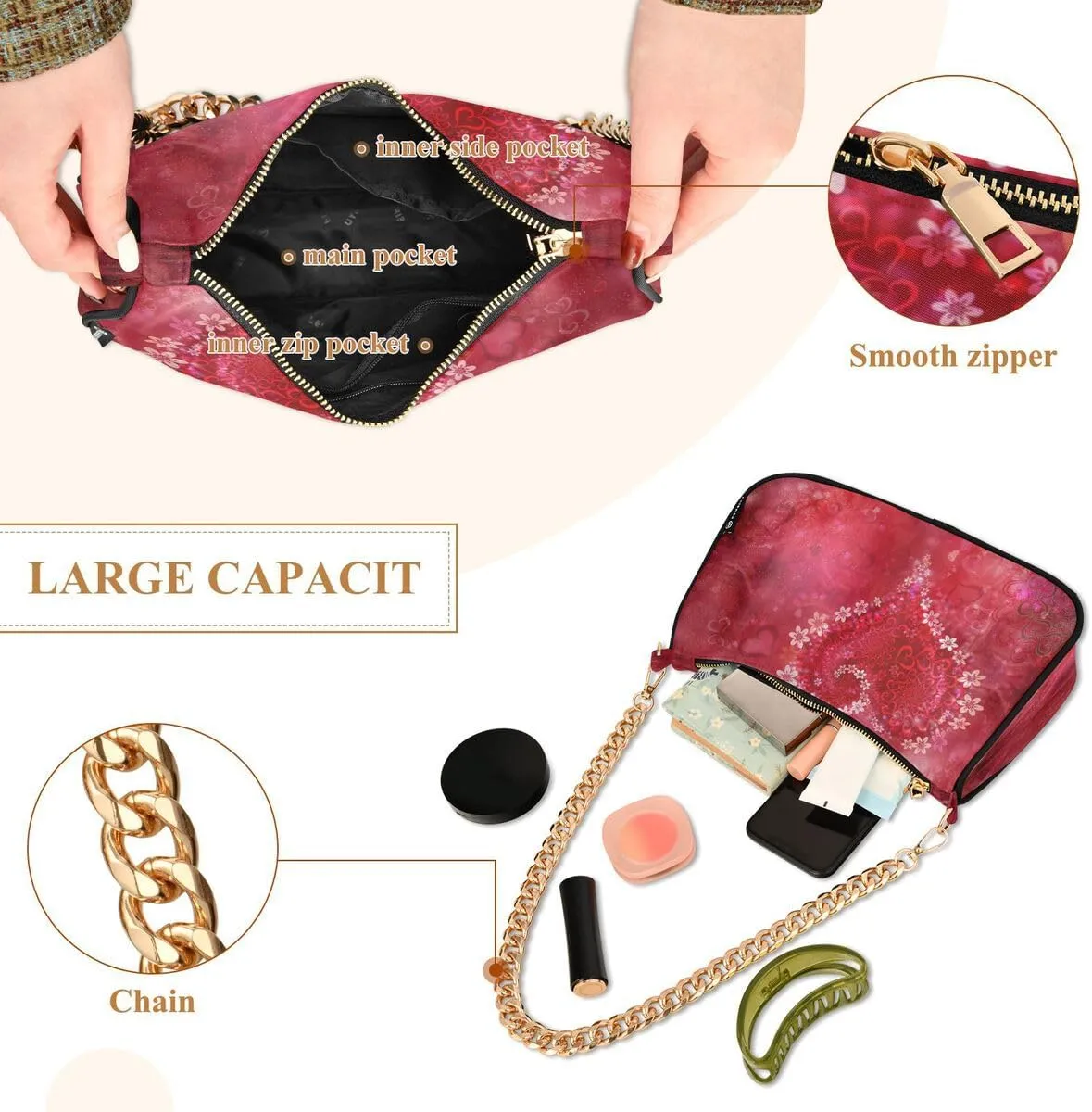 ALAZA Women's Handbags Tote Crossbody Bag Purse Ladies Shoulder Bag Hobo Handbag