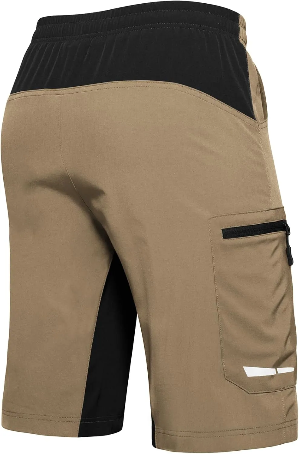 Ally Men's Mountain Bike Shorts 4D Padded Lightweight Loose-fit with Zipper Pockets for Biking Cycling Bicycle Riding Biker