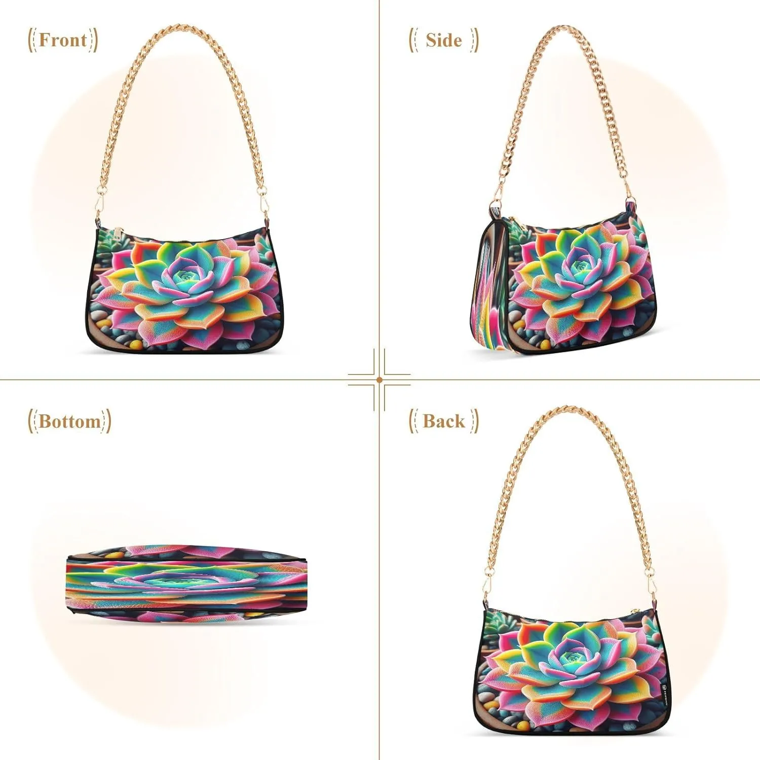 Almond Blossom Starry Night Small Shoulder Bag for Women, Purses for Women Trendy