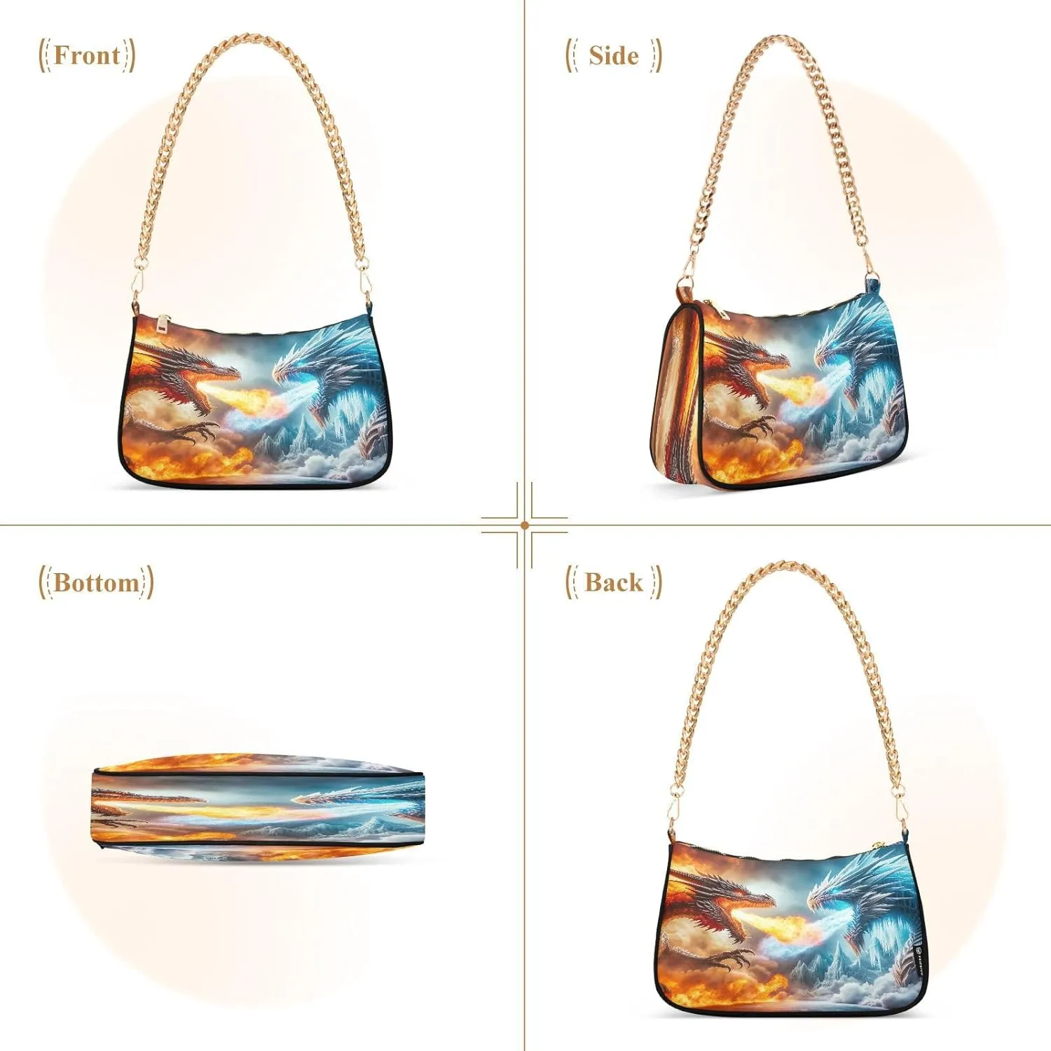 Almond Blossom Starry Night Small Shoulder Bag for Women, Purses for Women Trendy