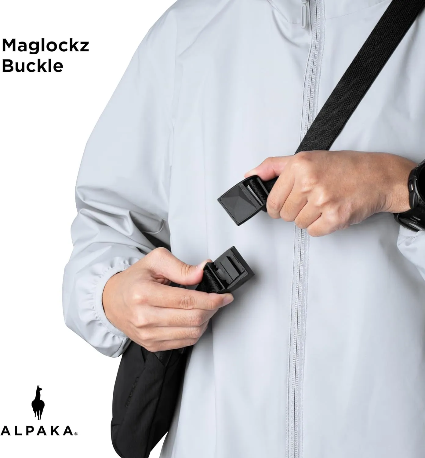 ALPAKA Flight Sling 2L-Crossbody Sling Bag For Men Travel Lightweight,Portable, Packable,with Quick Release Shoulder Strap