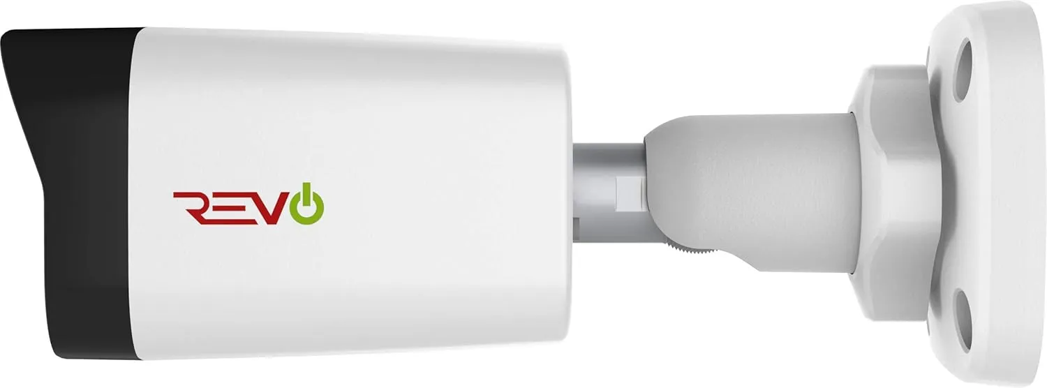 America Ultra HD 4MP IP Bullet Camera Indoor/Outdoor - 100' Night Vision, IP66 Weatherproof, 3DNR, Smart IR, ONVIF Compliant, White