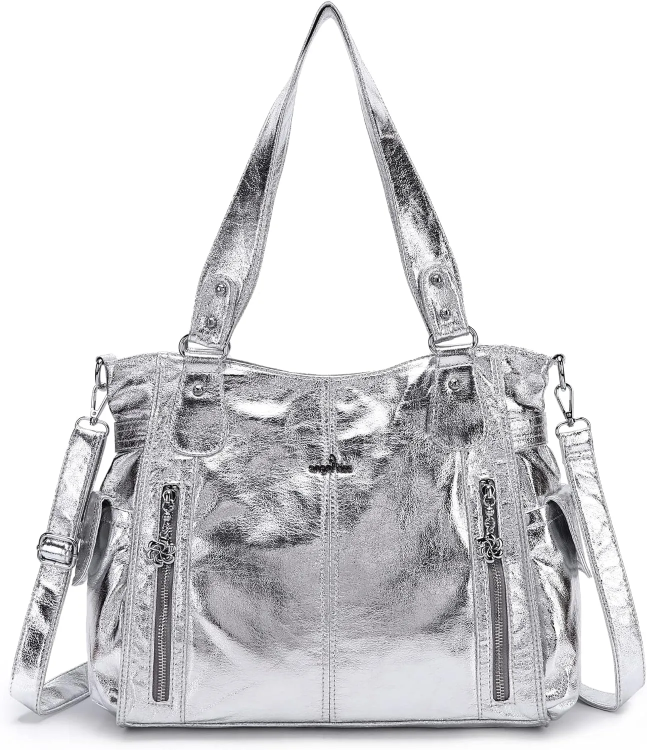 Angel Kiss Handbags for Womens Top-Handle Hobo Purse Roomy Casual Shoulder Bags PU Tote Satchel Purse for Women
