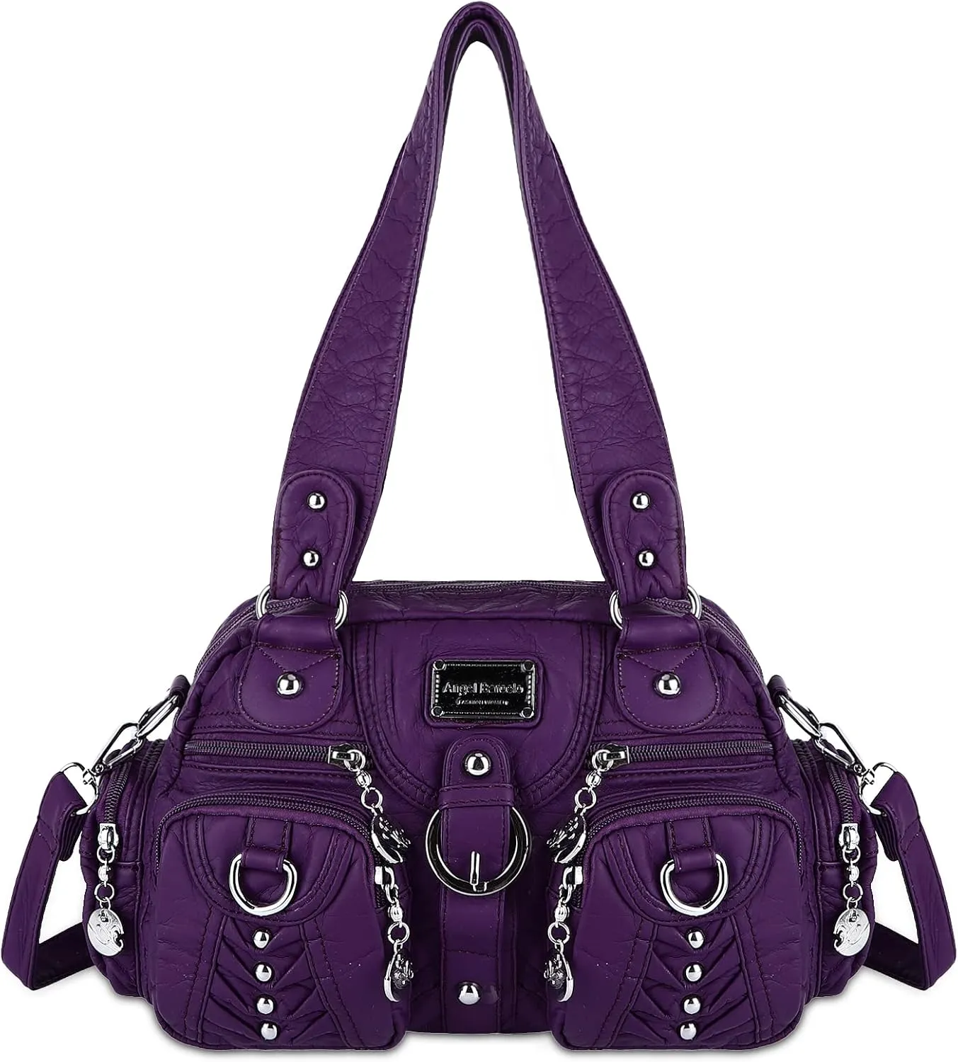 Angel Kiss Large Hobo Bags for Women Crossbody Bag Travel Shoulder bag Roomy Multi-functional Vegan Leather Satchel Tote