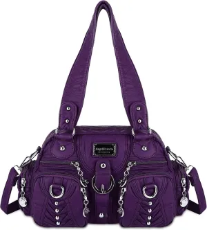 Angel Kiss Large Hobo Bags for Women Crossbody Bag Travel Shoulder bag Roomy Multi-functional Vegan Leather Satchel Tote