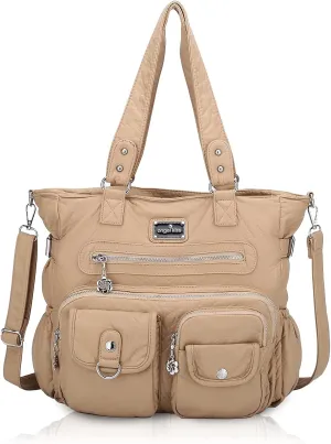 Angel Kiss Purses and Handbag for Women Soft PU Leather Shoulder Handbag Women Tote Satchel Bags Top Handle Satchel