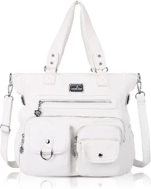 Angel Kiss Purses and Handbag for Women Soft PU Leather Shoulder Handbag Women Tote Satchel Bags Top Handle Satchel