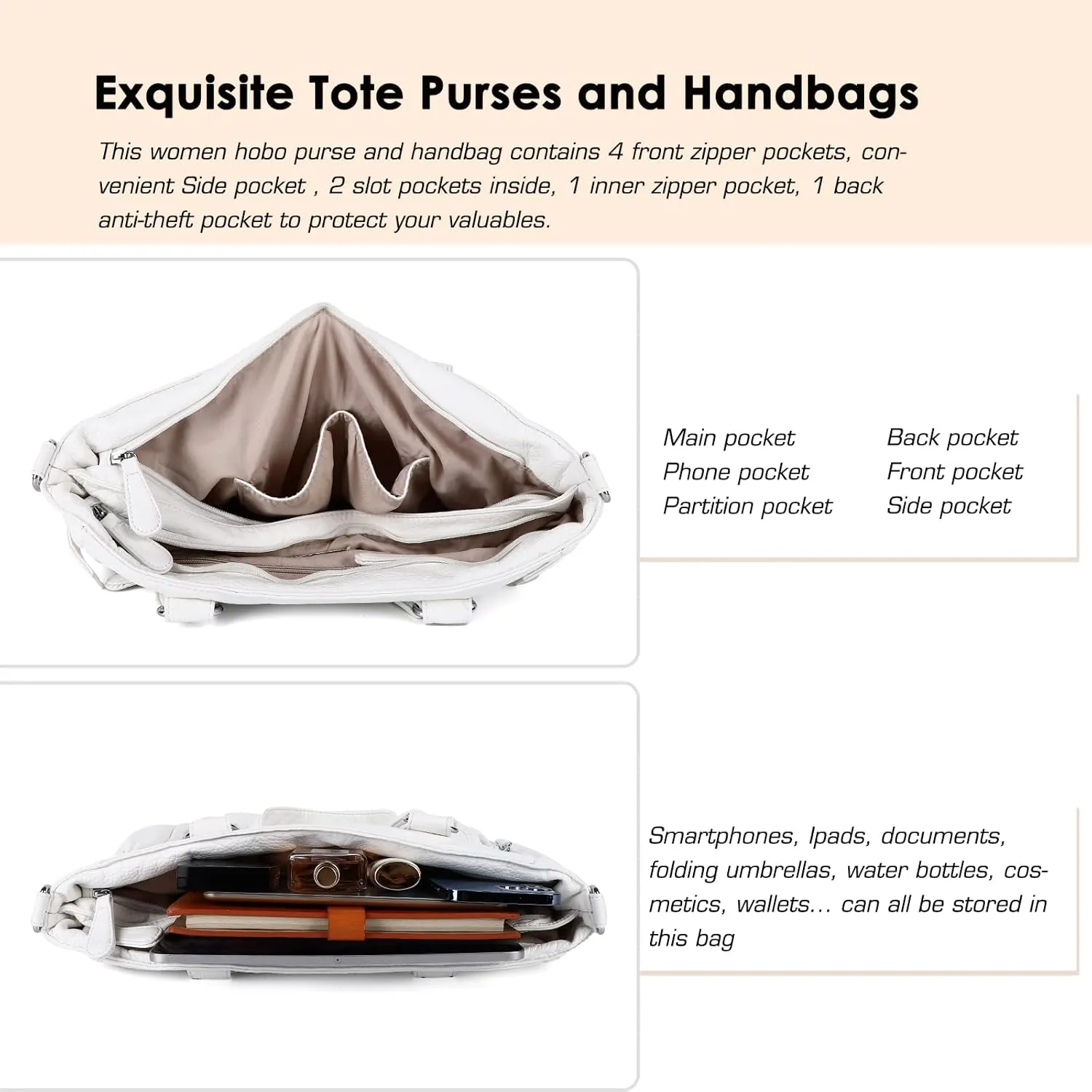 Angel Kiss Purses and Handbag for Women Soft PU Leather Shoulder Handbag Women Tote Satchel Bags Top Handle Satchel