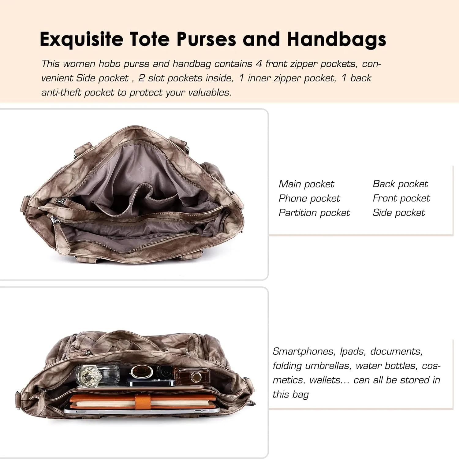 Angel Kiss Purses and Handbag for Women Soft PU Leather Shoulder Handbag Women Tote Satchel Bags Top Handle Satchel