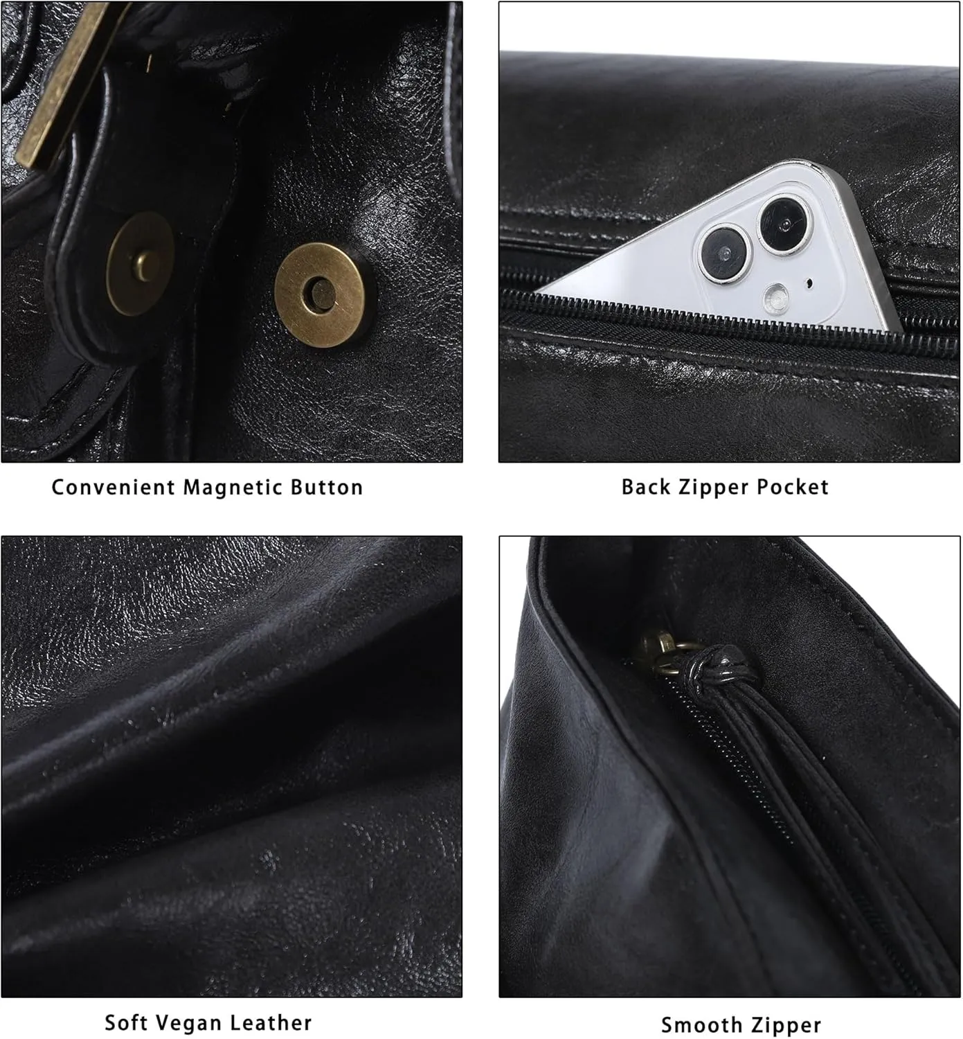 Angel Kiss Purses and Handbags for Women,Vegan Leather Hobo Purses Crossbody Hobo Bag Tote Satchel Handbags
