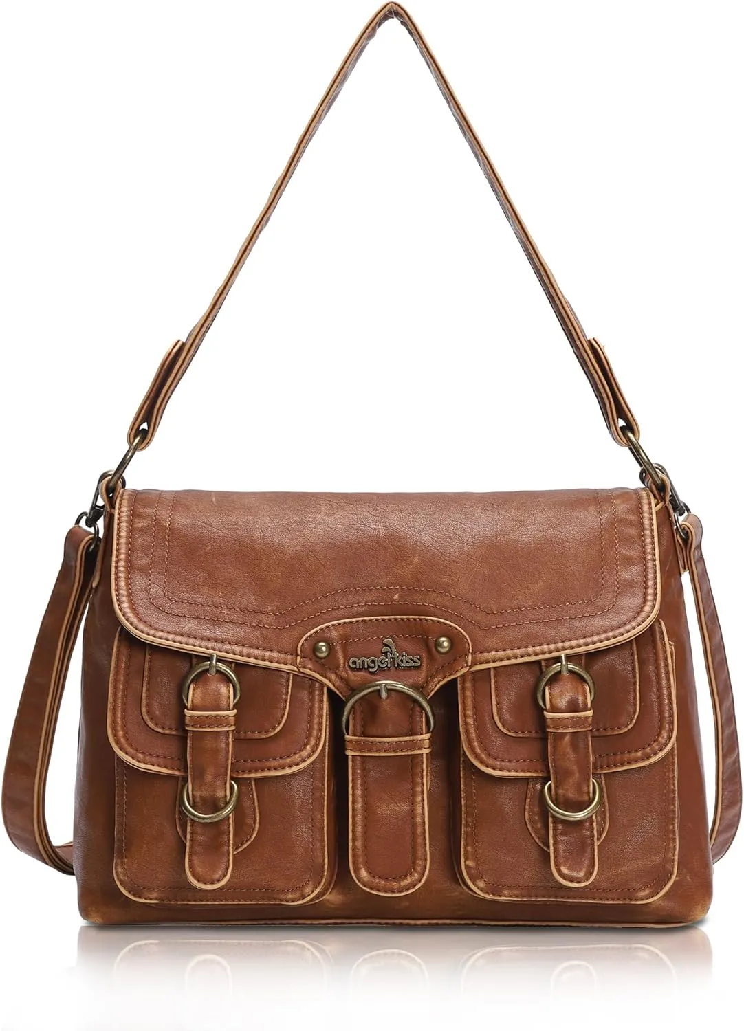 Angel Kiss Purses and Handbags for Women,Vegan Leather Hobo Purses Crossbody Hobo Bag Tote Satchel Handbags