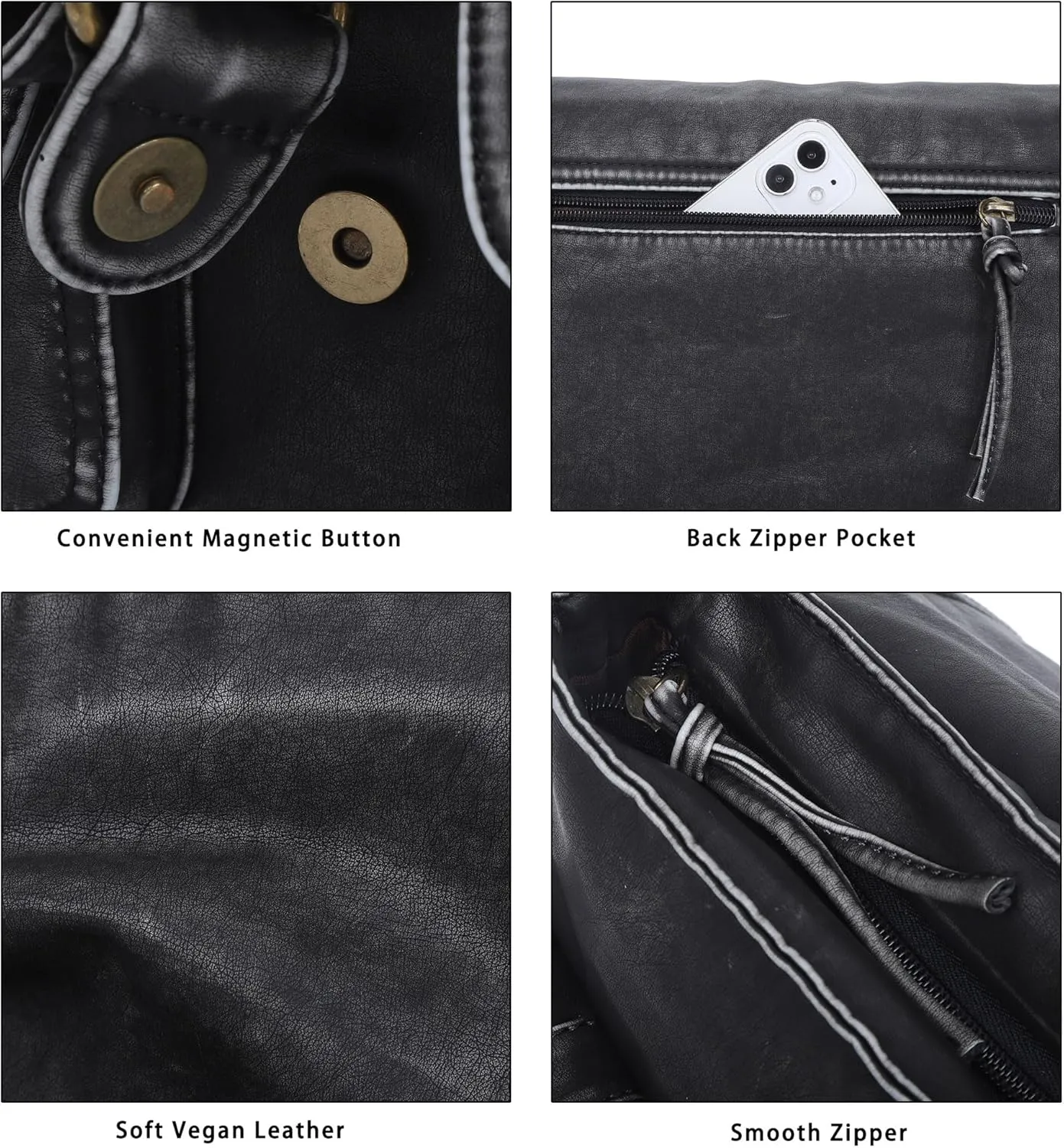 Angel Kiss Purses and Handbags for Women,Vegan Leather Hobo Purses Crossbody Hobo Bag Tote Satchel Handbags