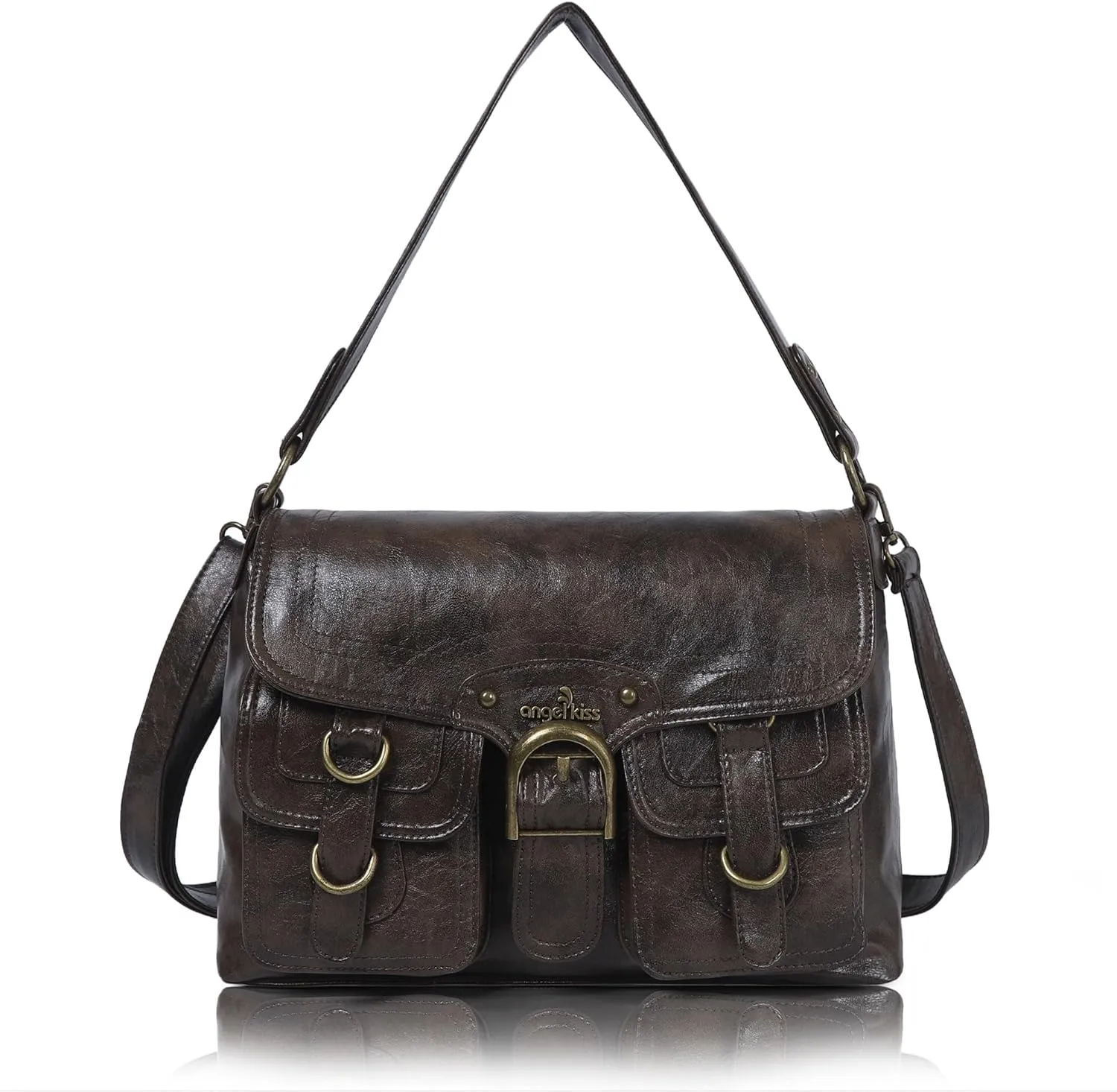 Angel Kiss Purses and Handbags for Women,Vegan Leather Hobo Purses Crossbody Hobo Bag Tote Satchel Handbags