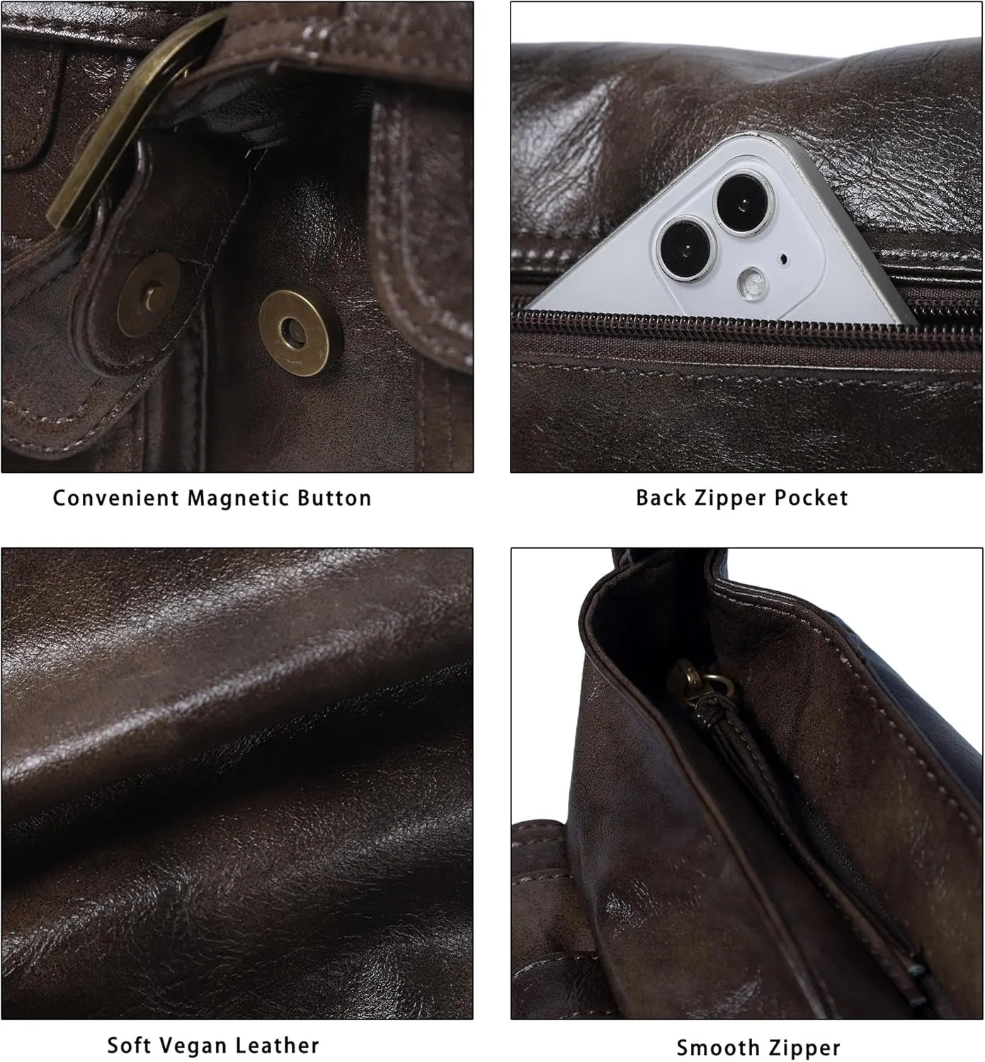 Angel Kiss Purses and Handbags for Women,Vegan Leather Hobo Purses Crossbody Hobo Bag Tote Satchel Handbags
