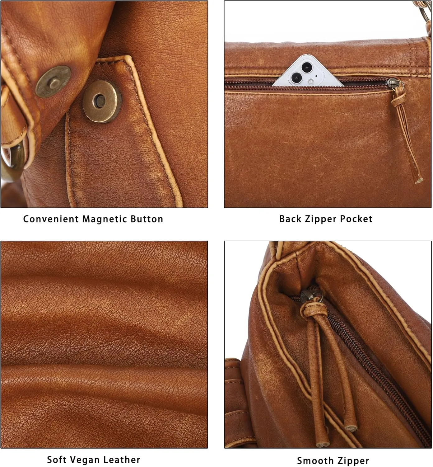 Angel Kiss Purses and Handbags for Women,Vegan Leather Hobo Purses Crossbody Hobo Bag Tote Satchel Handbags
