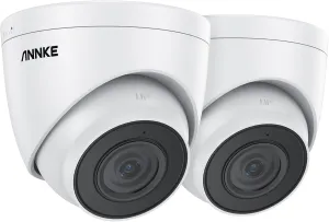 ANNKE C500 2-Pack 5MP IP Security Camera w/Audio, 100 FT EXIR 2.0 Color Night Vision, Outdoor PoE Camera with H.265 , 120dB WDR, 3D DNR, Support to 256GB Micro SD, IP67 Weatherproof, Remote Access