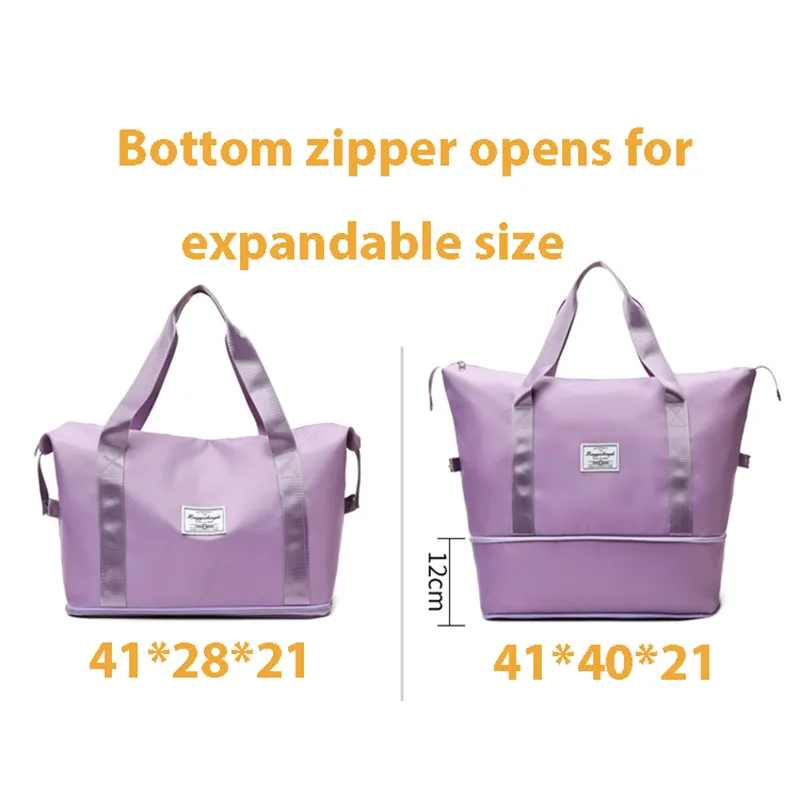 ANYMOM Mommy Diaper Bag Black Waterproof Handbag Expandable Size With Zipper