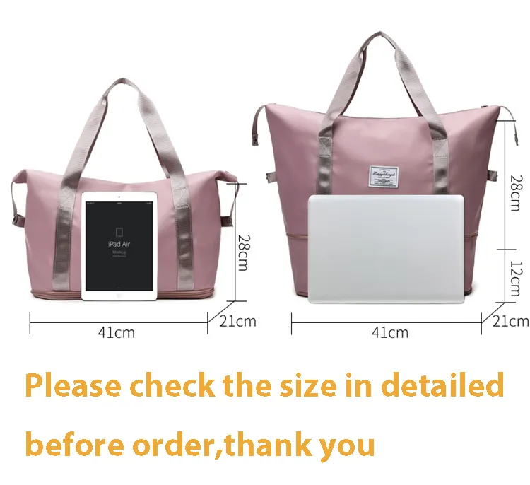 ANYMOM Mommy Diaper Bag Black Waterproof Handbag Expandable Size With Zipper