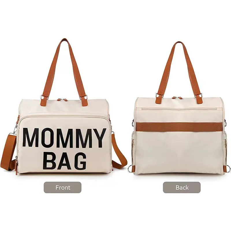 ANYMOM Mommy Diaper Bags Black 3 pcs Set Nappy Backpack Maternity Multifunctional Handbag Large Capacity Luggage Sleeve