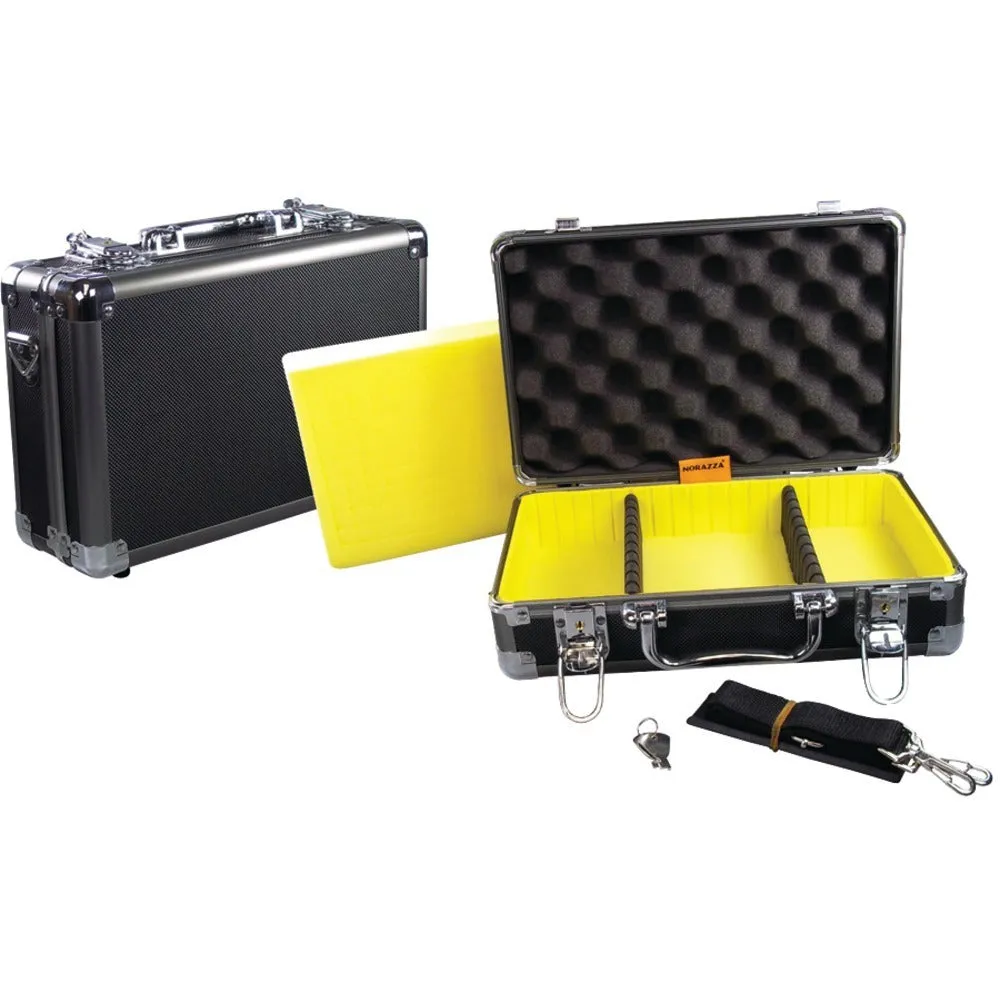 APE CASE ACHC5450 Aluminum Hard Case (Exterior dim: 7.5H x 3.88W x 11.88D; Interior dim: 7H x 3.38W x 11.29D)